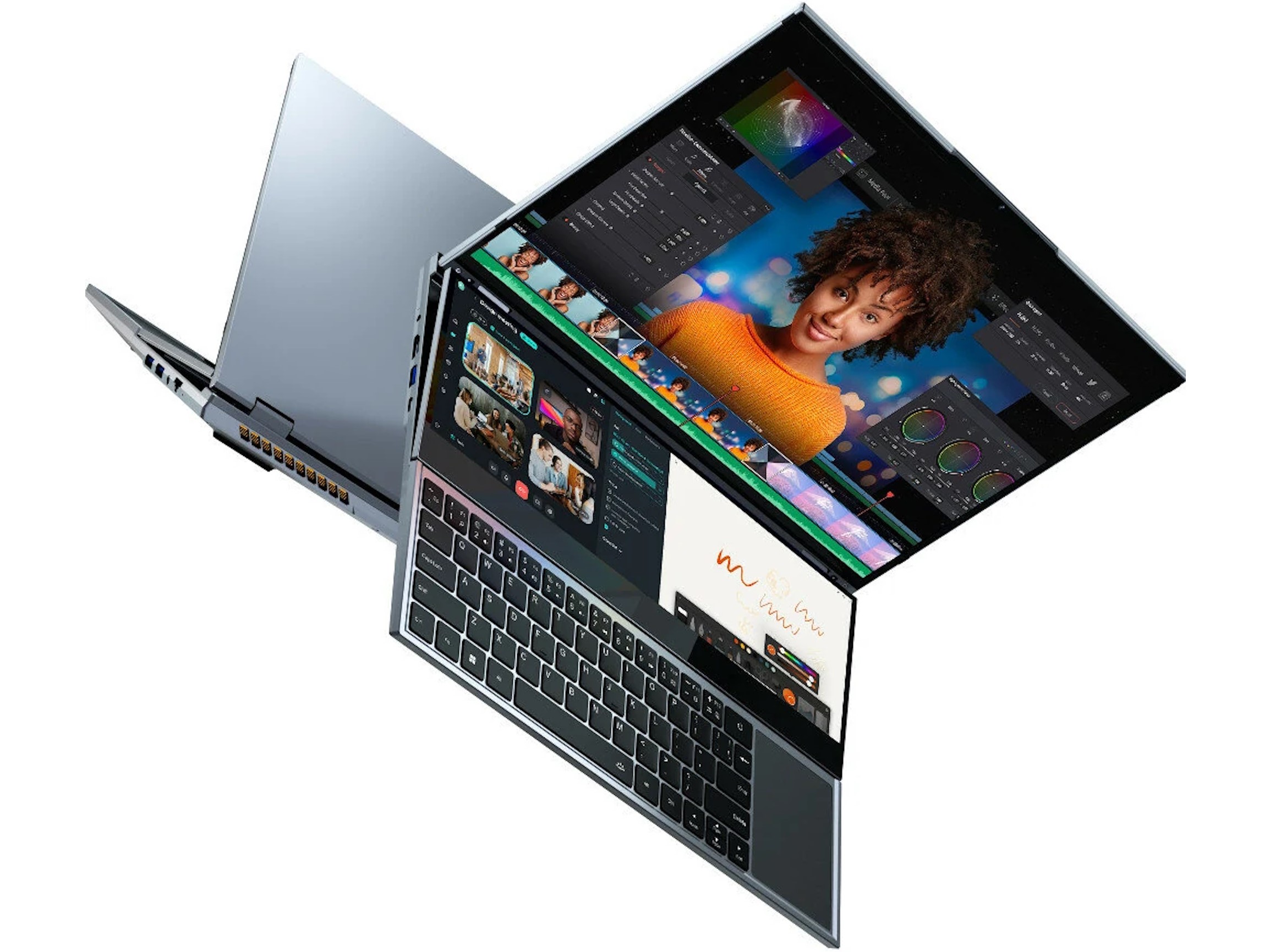 Xeon Fly Script NBook Fly: Двухэкранный ноутбук с процессором Intel Xeon стоит $875 ...