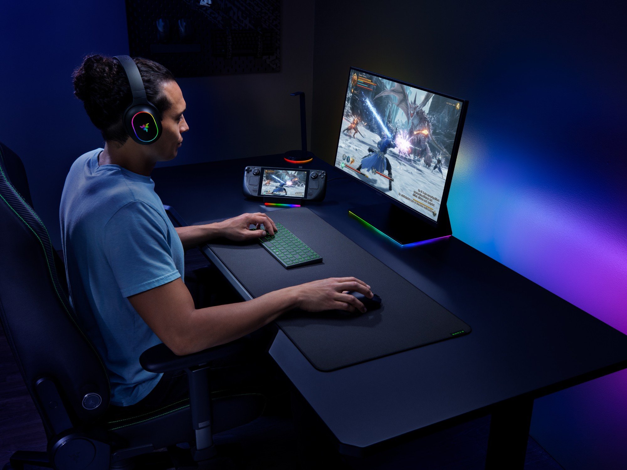 Клавиатура Razer Joro показана в настольном варианте (Источник изображения: Razer)