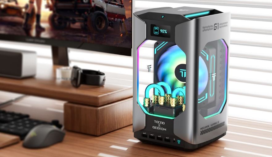 GEEKOM Mega Mini G1 с RTX 4060 миниПК с жидкостным охлаждением