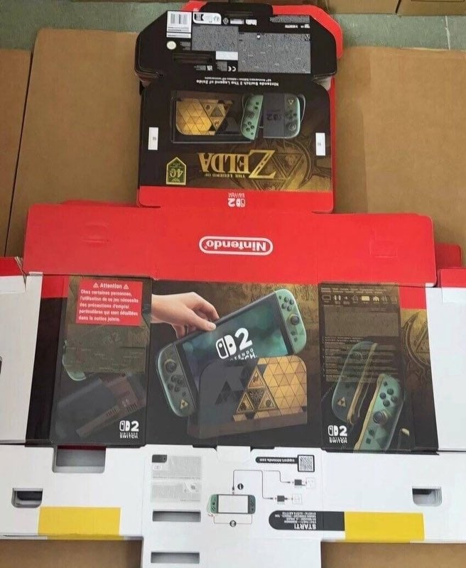 Консоль Switch 2 в стиле «Зельды».
