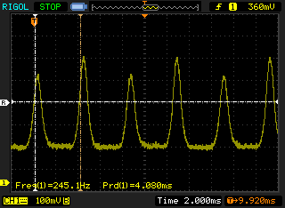 Частота ШИМ при низкой яркости (119 - 245.1 Гц)
