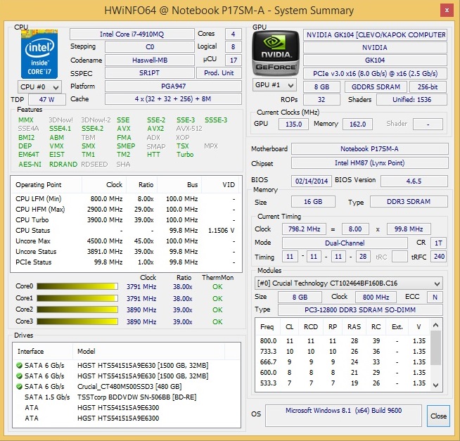 intel hd graphics 4600 nvidia geforce gtx 860m