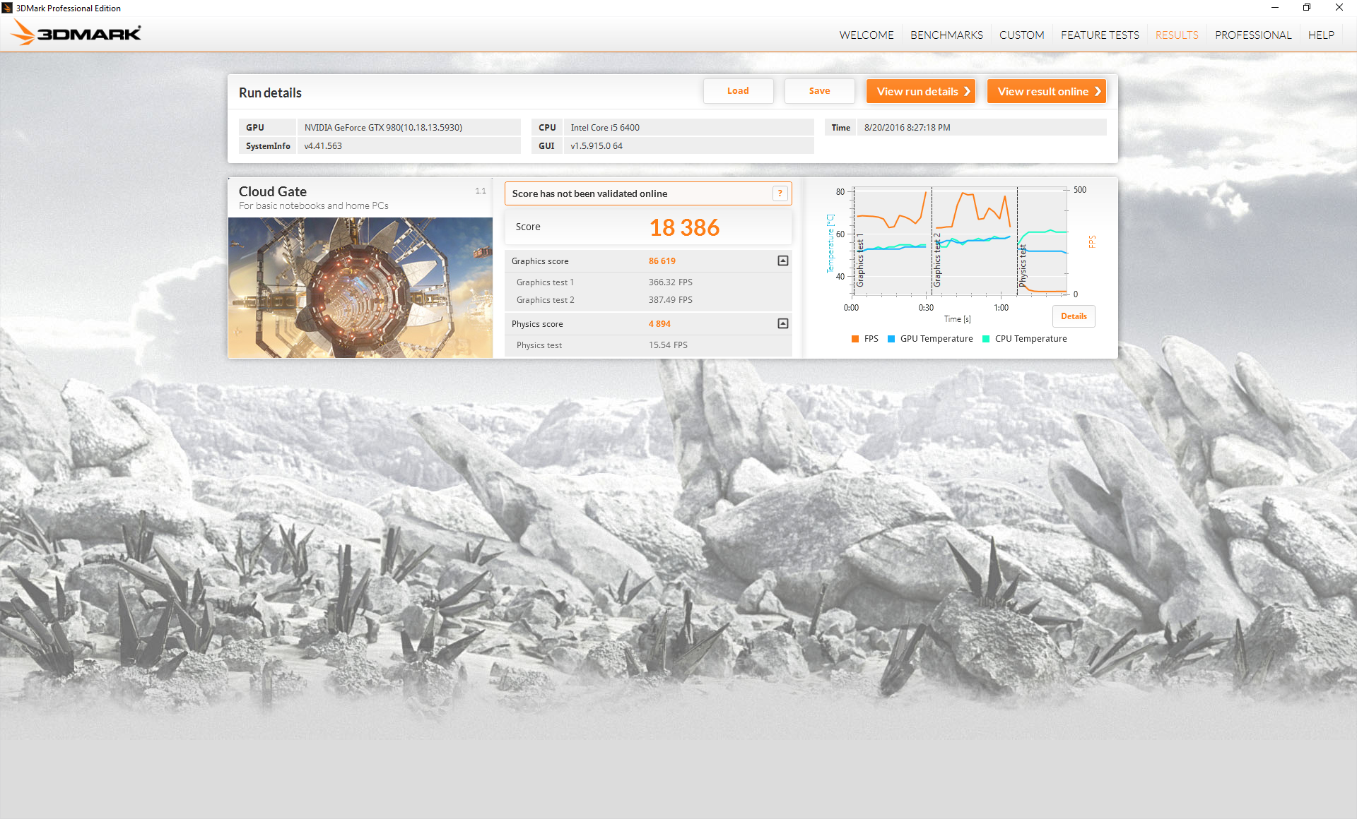 View results. 3dmark cloud Gate GPU. Cloud Gate 3dmark RX 560 4gb. Как должен выглядеть тест в 3dmark.