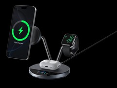 Беспроводная зарядная станция Anker 3 в 1 Prime Wireless обеспечивает максимальную мощность 35 Вт (Источник изображения: Anker)