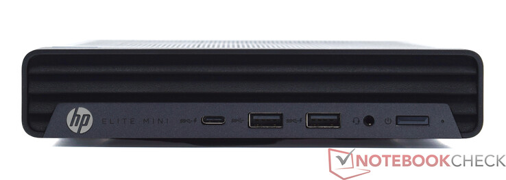 Спереди: USB Type-C 20 Гбит/с, 2x USB Type-A 10 Гбит/с, 3,5 мм аудио