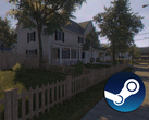 Игровой скриншот с логотипом Steam, наложенным сверху.