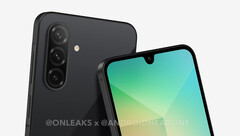 Модель Galaxy A26 имеет знакомый дизайн. (Источник изображения: Android Headlines & @OnLeaks)