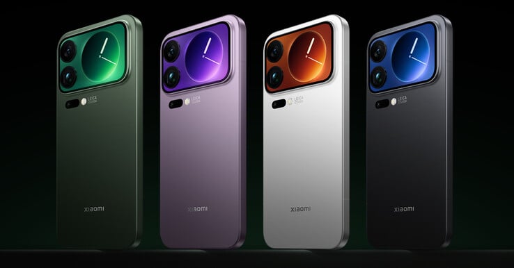 Xiaomi предлагает серию Xiaomi 17 Pro в четырех стартовых цветах. (Источник изображения: Xiaomi)