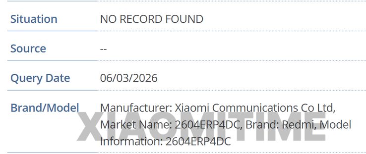 В листинге GSMA появился новый планшет Redmi. 