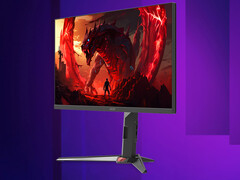 Nitro XV270X работает на частоте 72 Гц в режиме 5K. На снимке: промо-изображение игрового монитора. (Источник изображения: Acer)