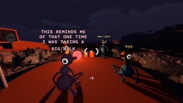 На изображении: скриншот игрового процесса из игры «Big Walk».