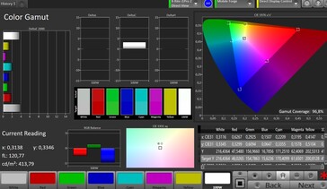 CalMAN: Colour Space - Стандартная контрастность, sRGB