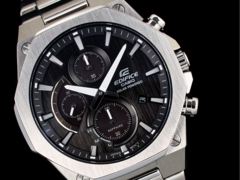 Новые часы серии Casio Edifice EFS-S650 будут оснащены безелями с керамическими вставками - впервые для линейки Edifice. На фото - модель Casio Edifice EFS-S570D-1A. (Источник изображения: Casio)