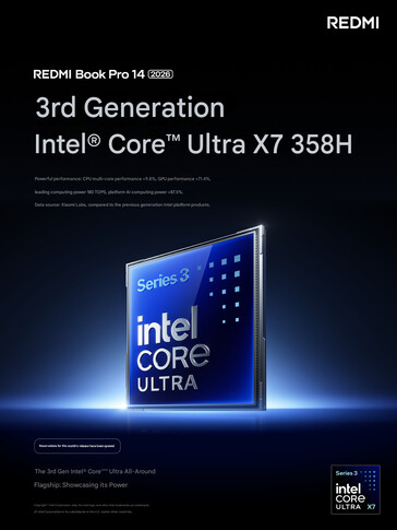 Конфигурация Intel Core Ultra X7 358H подтверждена для обоих ноутбуков (машинный перевод)