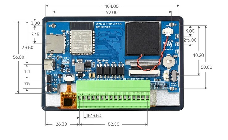 ESP32-S3 можно подключить к другим устройствам