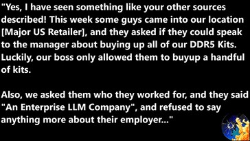 От OpenAI не застрахована даже память DDR5, ориентированная на геймеров. (Источник изображения: Закон Мура мертв)