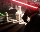 Star Wars Battlefront 3 может быть разработана неожиданной студией. По сообщениям, наряду с DICE на разработку также претендует Bungie. (На изображении: сцена из Star Wars Battlefront II)