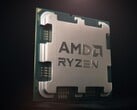 Снимок чипа, изображающий, как выглядит современный процессор AMD Ryzen на базе AM5