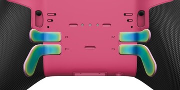 Розовая задняя панель и задние лепестки