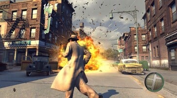 На изображении: скриншот игрового процесса из игры «Mafia II (Classic)».