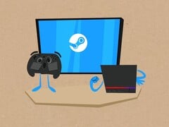 Valve Steam Machine показана рядом со Steam Controller