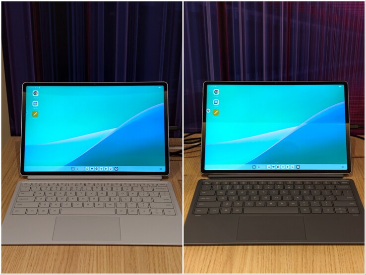 Lenovo Idea Tab Pro Gen 2 в цветах Luna Grey и Cloud Grey.