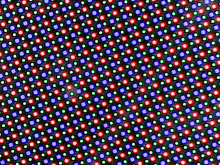 Структура пикселей (плотность 534 PPI)