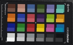 ColorChecker: Правильные цвета внизу квадратов