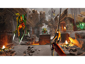 Скриншот из игры Metal: Hellsinger, демонстрирующий врагов. (Источник изображения: Steam)