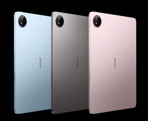 На старте продаж Vivo предлагает Pad5 в трех цветовых вариантах. (Источник изображения: Vivo)