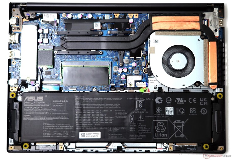 Внутренние компоненты Asus VivoBook 14X OLED