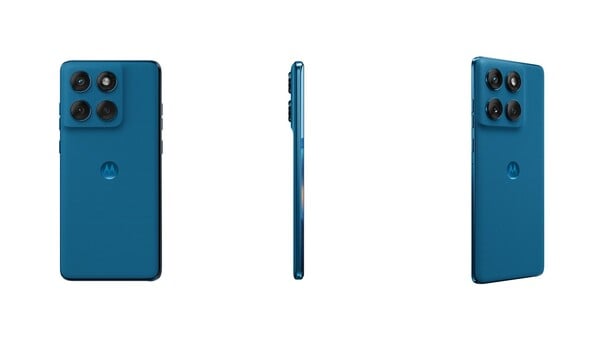 Новый Pantone Mykonos Blue Motorola Edge 6 Fusion эксклюзивно представлен в Индии. (Источник изображения: Motorola)