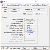 CPU-Z Память