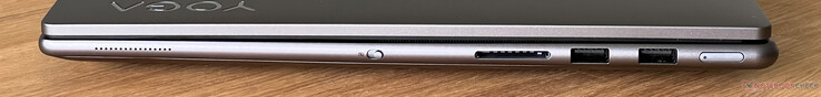 Правая сторона: выключатель веб-камеры eShutter, картридер, 2x USB-A 3.2 Gen.1 (5 Гбит), клавиша включения