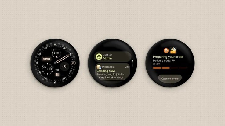 Wear OS 7 может отображать динамические обновления, привычные по уведомлениям в приложении « Android ».