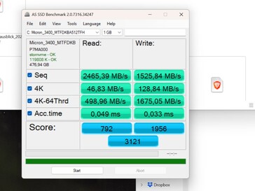 Производительность до обновления драйверов на моем основном SSD объемом 512 ГБ.