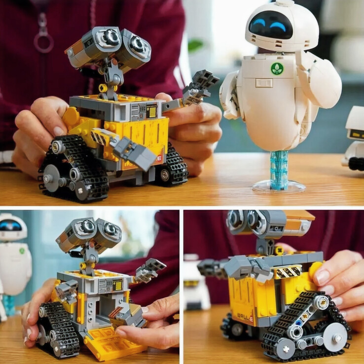 Изображение, показывающее WALL-E и EVE в LEGO. (Источник изображения: Magazineluiza)