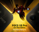 Poco X8 Pro Iron Man Edition отличается уникальным дизайном задней панели.