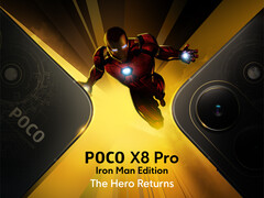 Poco X8 Pro Iron Man Edition отличается уникальным дизайном задней панели.