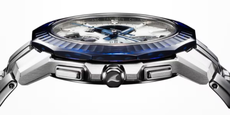 Часы Casio Oceanus Manta OCWS6000PB7A относительно тонкие. (Источник изображения: Casio)