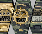 Casio: Первый взгляд на четыре новые модели часов G-Shock "Camo and Gold", которые, как сообщается, будут выпущены в июне
