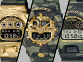 Casio: Первый взгляд на четыре новые модели часов G-Shock "Camo and Gold", которые, как сообщается, будут выпущены в июне