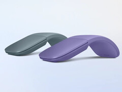 Цвета новой мыши Surface Arc Mouse совпадают с цветами новых Surface Pro 11 и Surface Laptop. (Источник изображения: Microsoft)