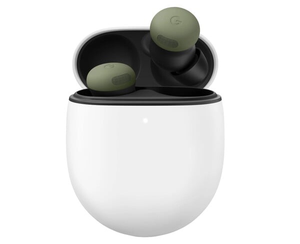 Новый оливковый цвет Pixel Buds Pro 2 практически полностью совпадает с некоторыми цветами новой серии Pixel 11.