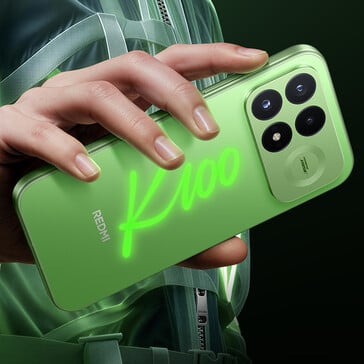 Зелёная цветовая гамма модели Redmi K100 Pro.