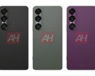 Предполагаемые утечки изображений Sony Xperia 1 VII, на которых показаны черный, зеленый и фиолетовый варианты расцветки. (Источник изображения: Android Headlines)