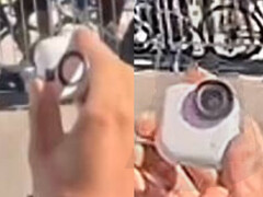 Предполагаемый Insta360 Go 4S в использовании на публике. (Источник изображения: через Игоря Богданова)