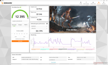 3DMark Fire Strike при работе от батареи