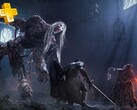 Бой с боссом в игре Lords of the Fallen.