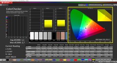 Калибровка CalMAN ColorChecker (целевое цветовое пространство: P3)
